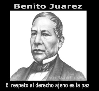 El  respeto al derecho ajeno es la paz FRASES de pensadores